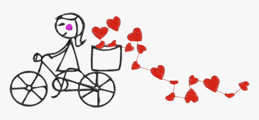 Clip Art Bicicleta De Menina - Menina De Bicicleta Png, Transparent Png