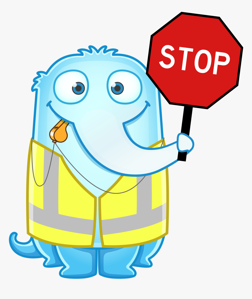 Moss Clipart Crossing Red Sea - Clipart Crossing Guard Cartoon, HD Png Download