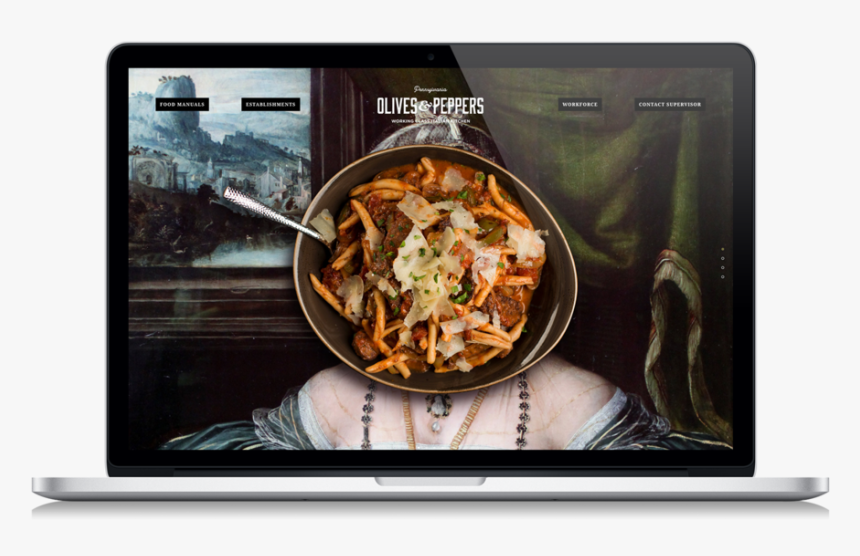 Restaurant Website Olives And Peppers Bootstrap Desgin - Netbook, HD Png Download