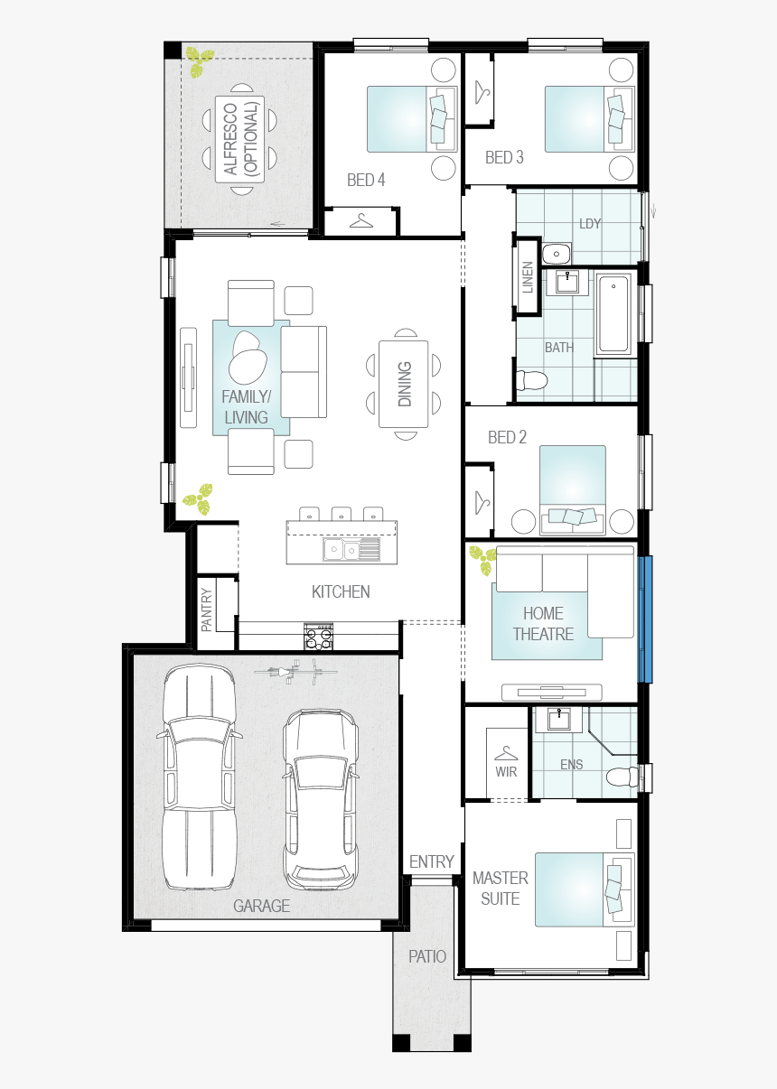 Lucia Floor Plan Mirror - Storey, HD Png Download