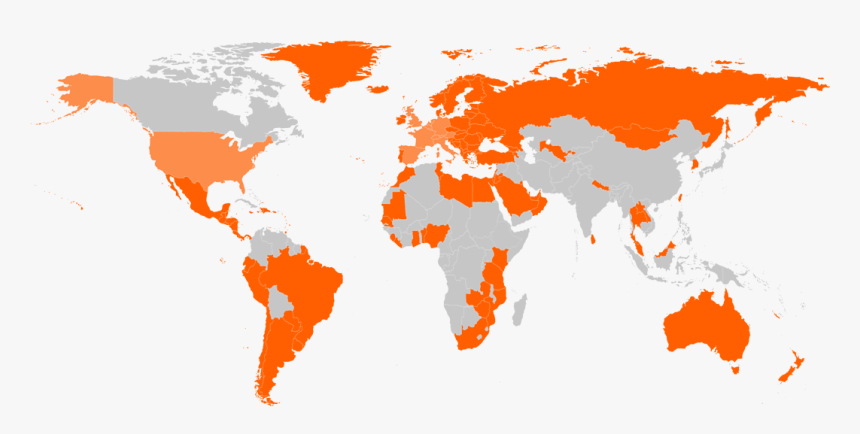 Sixt Global Map - Countries That Don T Have Netflix, HD Png Download