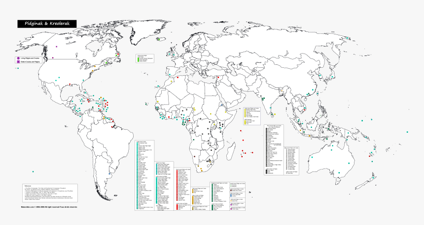 Transparent World Languages Clipart - World Map Vector Map, HD Png Download