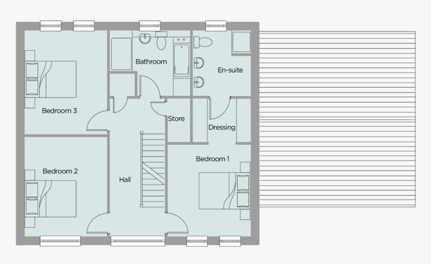 Meadow View Floorplans The Sycamore - Floor Plan, HD Png Download