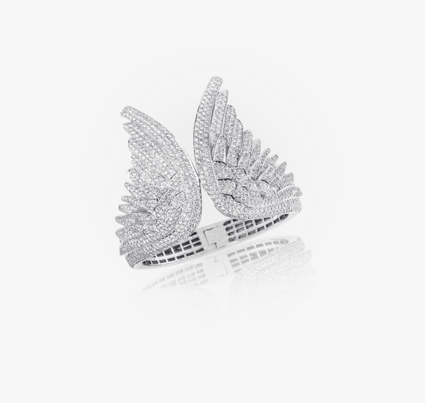 Angel Wing Cuff Bracelet - Angle Wings Large Cuff Bracelets, HD Png Download