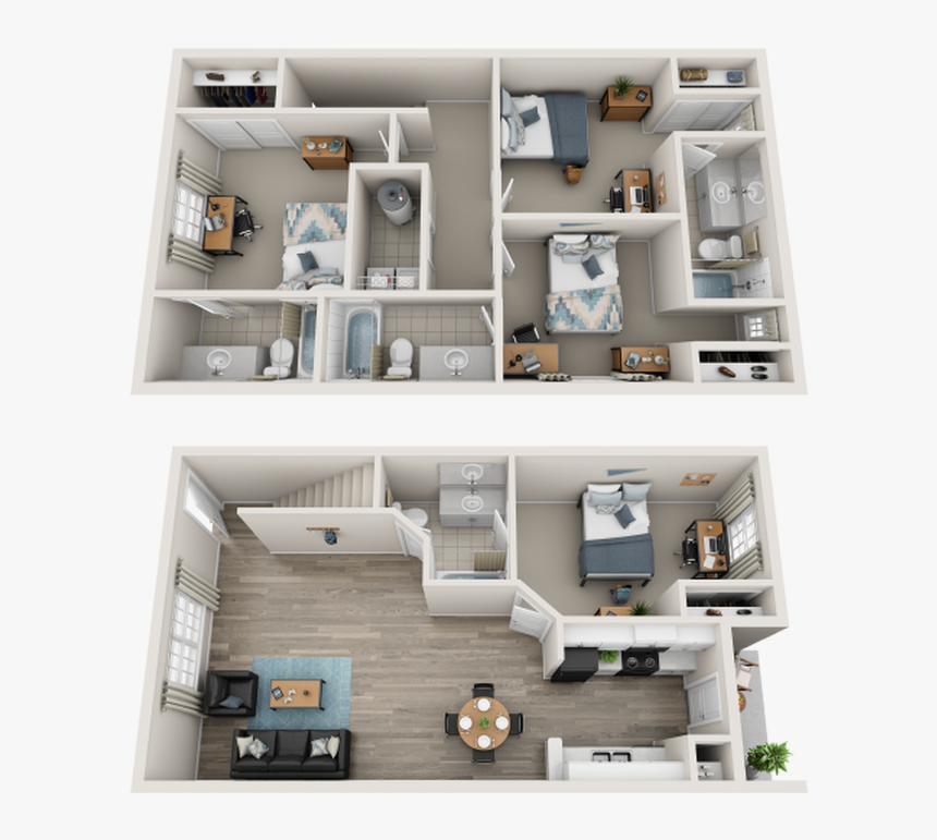 4 Bedroom 4 Bath - 49 North Charlotte, HD Png Download