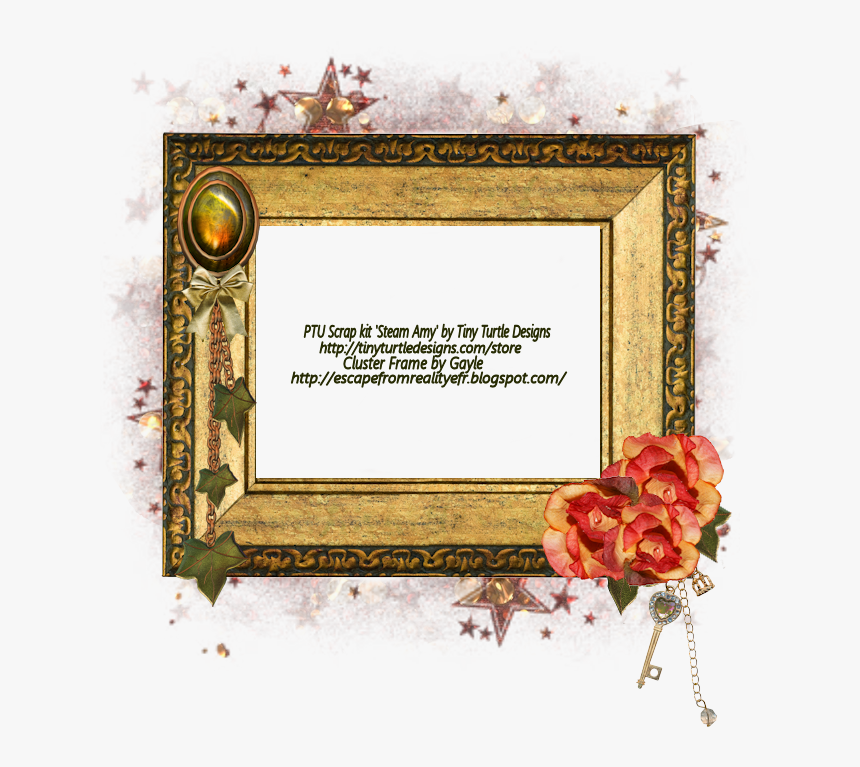 Cluster Steampunk Frame Ftu , Png Download - Picture Frame, Transparent Png