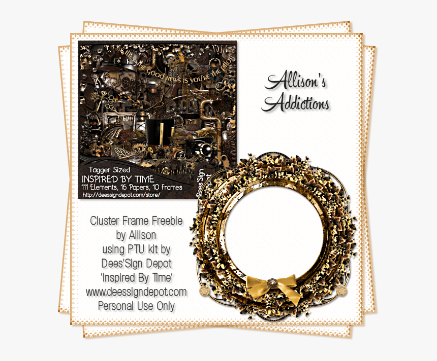 Allison's Addictions New Year Cluster Frame, HD Png Download
