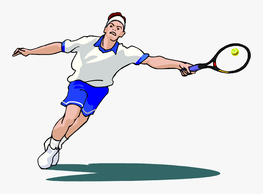 - Clip Art Of Tennis Player , Png Download - Playing Tennis Gif Png, Transparent Png