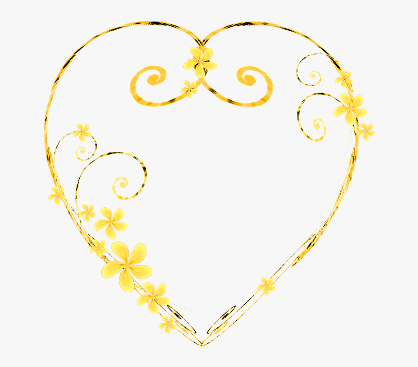 Filigree Jewellery Necklace Gold Clip Art - Transparent Filigree Heart Gold, HD Png Download