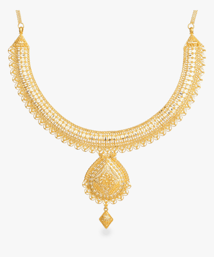 Jali 22ct Gold Filigree Necklace - Necklace, HD Png Download