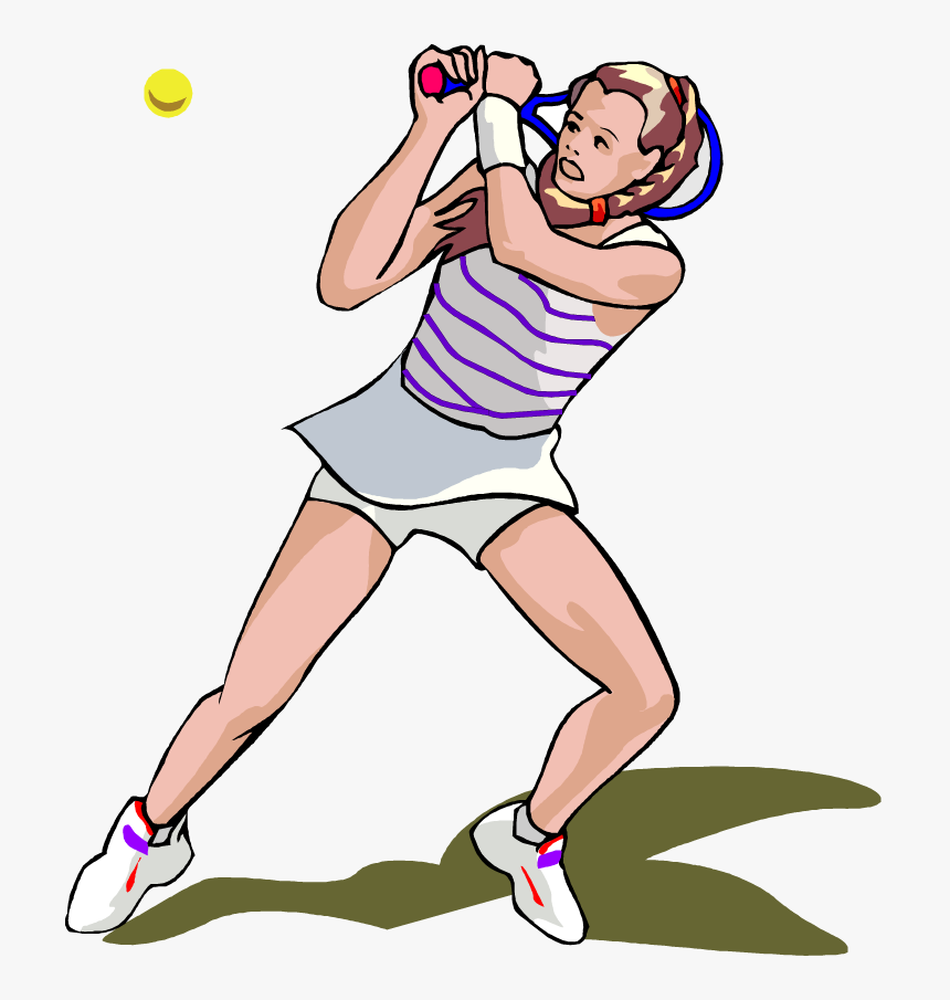 - Clipart Female Tennis Players Transparent Png , Png - Female Tennis Player Clipart Free, Png Download