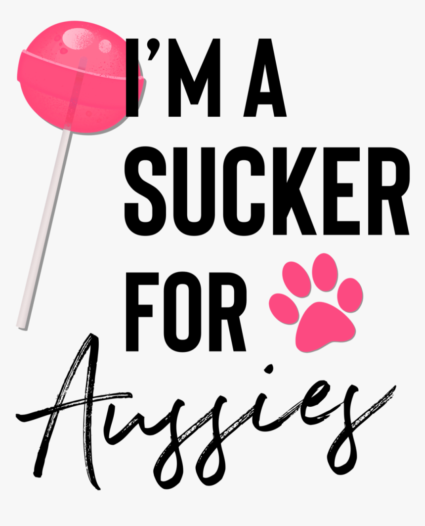 Aussie Dog Australian Shepherd With Sucker Png Transparent - Graphic Design, Png Download