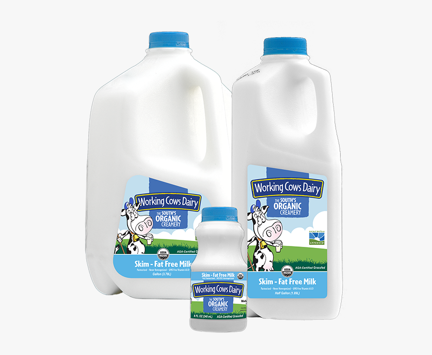 Transparent Gallon Of Milk Clipart - Working Cows Dairy Milk, HD Png Download