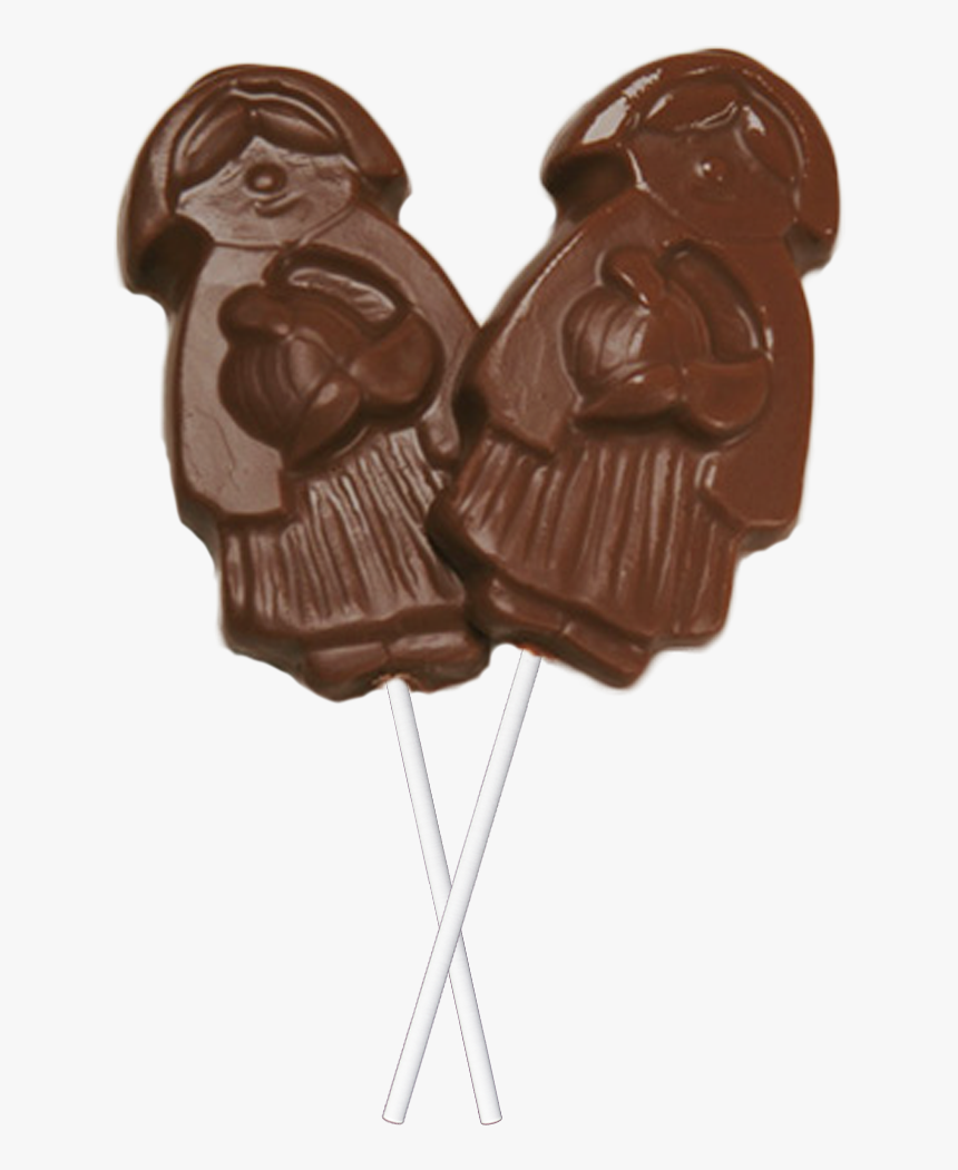 Chocolate Pilgrim Girl Sucker - Chocolate, HD Png Download
