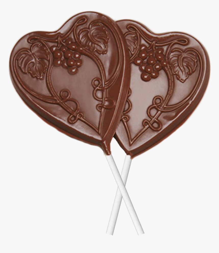 Chocolate Heart Sucker - Heart, HD Png Download