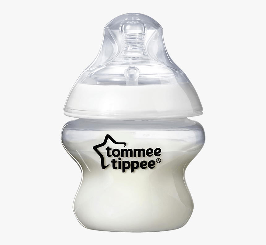 150ml Bottle With Milk And Lid - Baby Bottle, HD Png Download