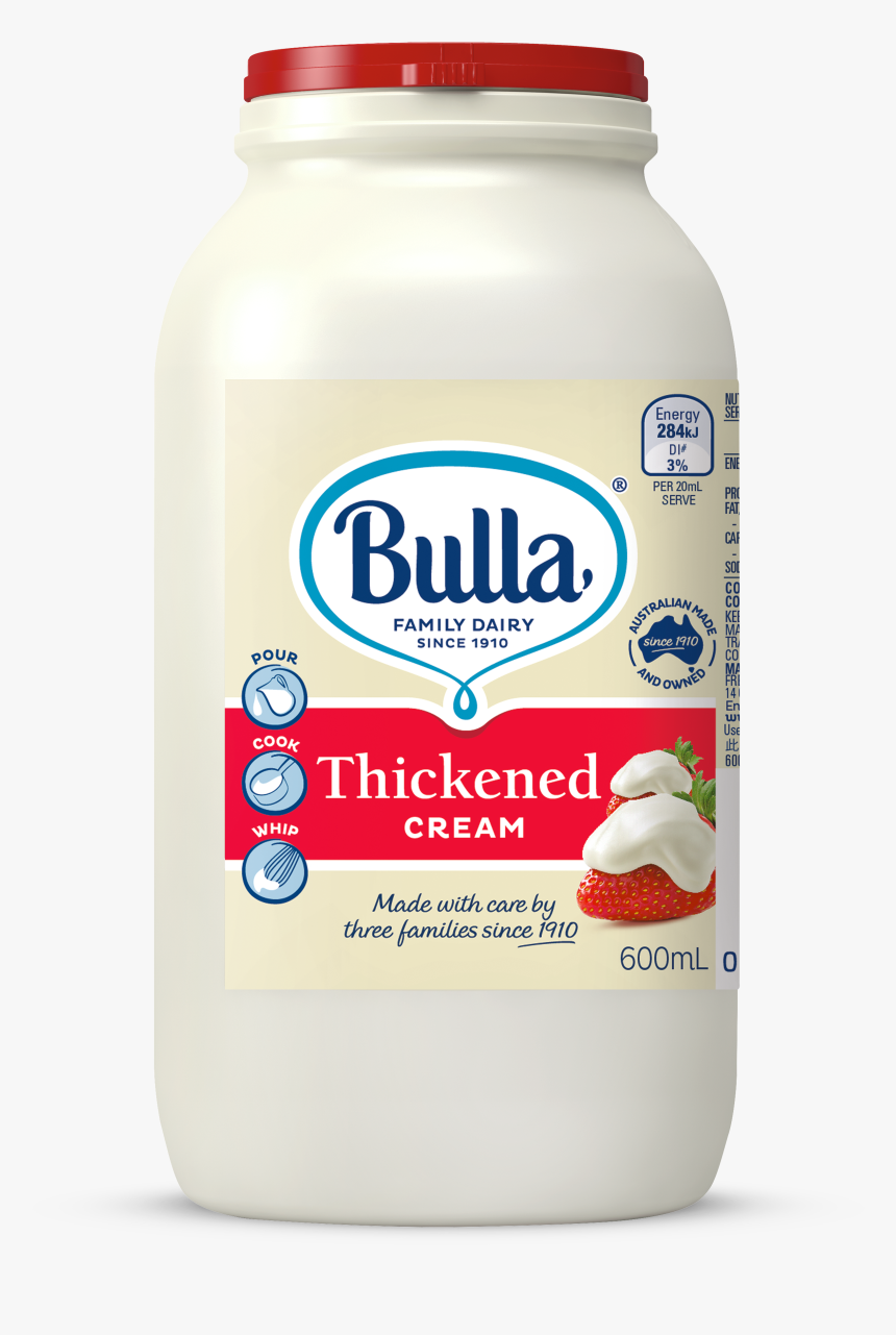 Bulla Thickened Cream 600ml, HD Png Download