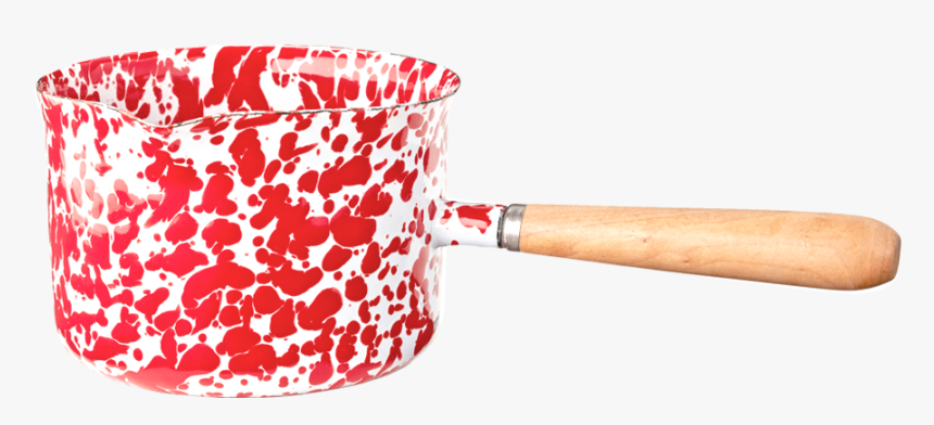 Red Splatterware Milk Pot - Caquelon, HD Png Download