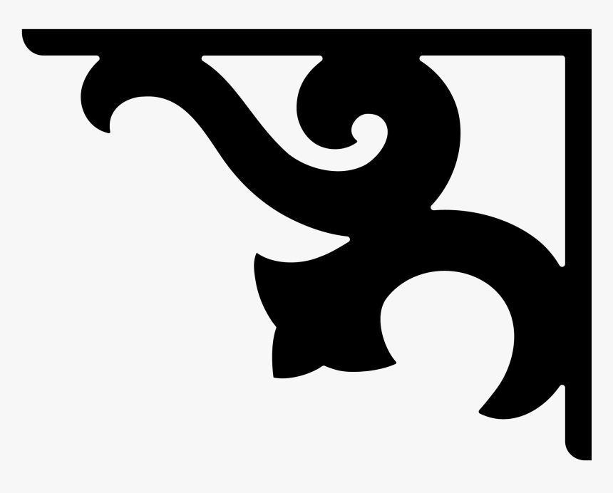 Shelf Bracket Design Silhouette, HD Png Download