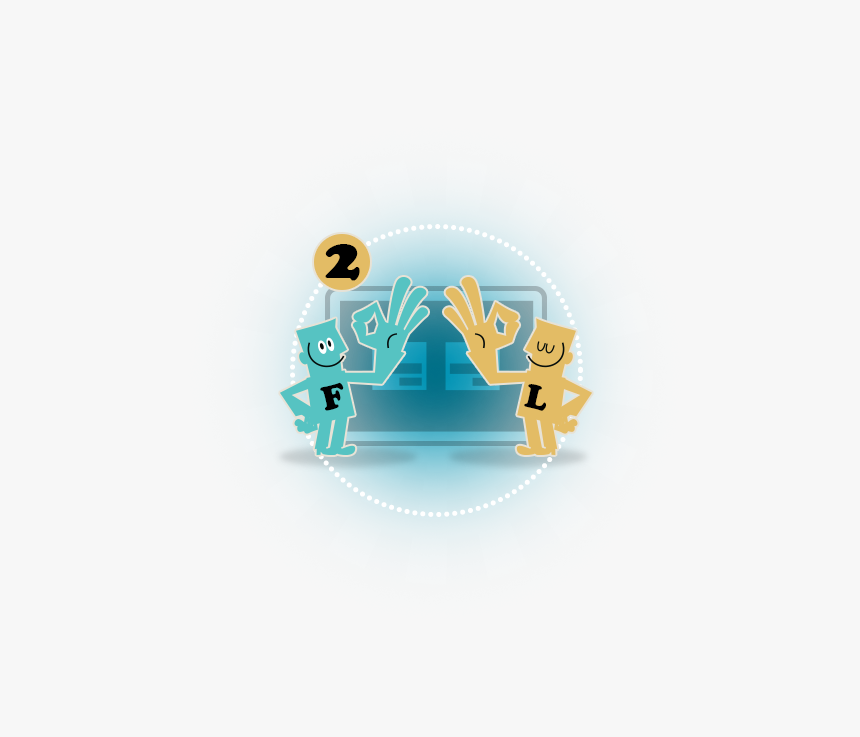 A Yellow Cartoon Man Pointing To A Login Button In - Graphic Design, HD Png Download