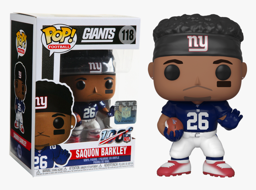 Saquon Barkley New York Giants Pop Vinyl Figure - Saquon Barkley Funko Pop, HD Png Download