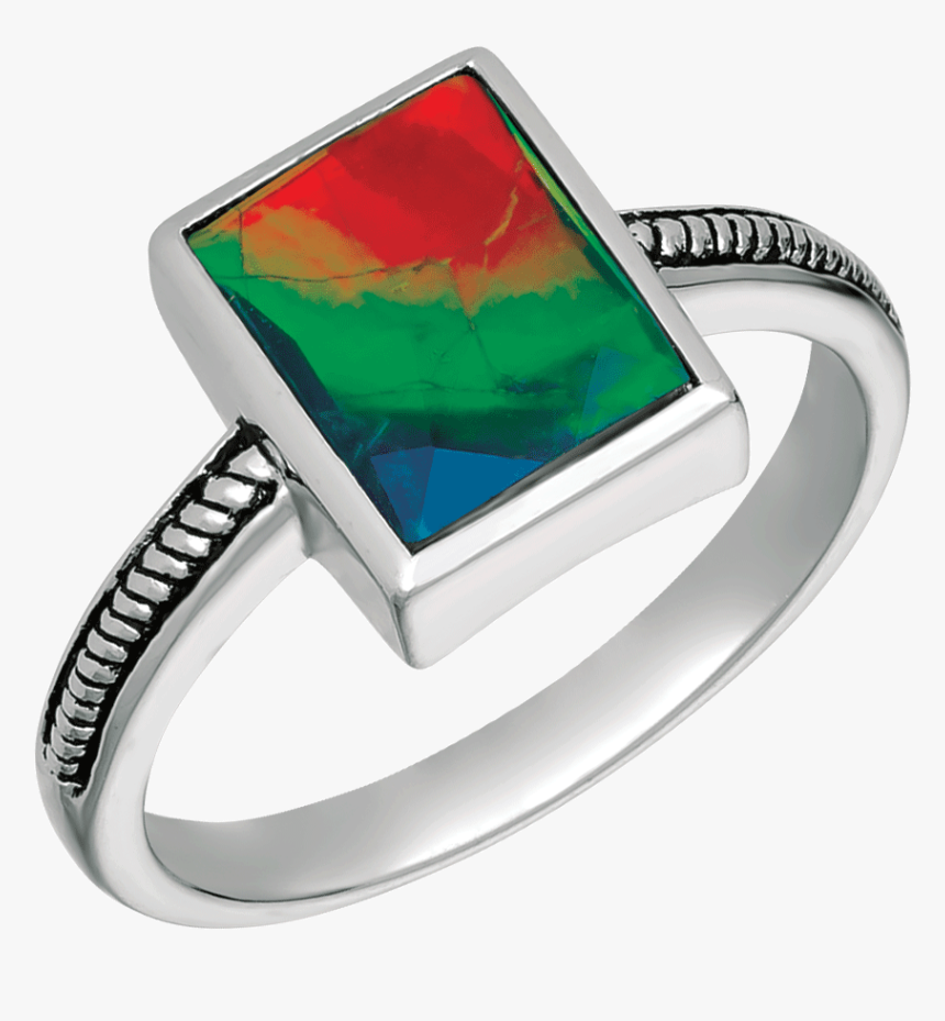 Johanna Sterling Silver Scrollwork Ring By Korite Ammolite - Pre-engagement Ring, HD Png Download
