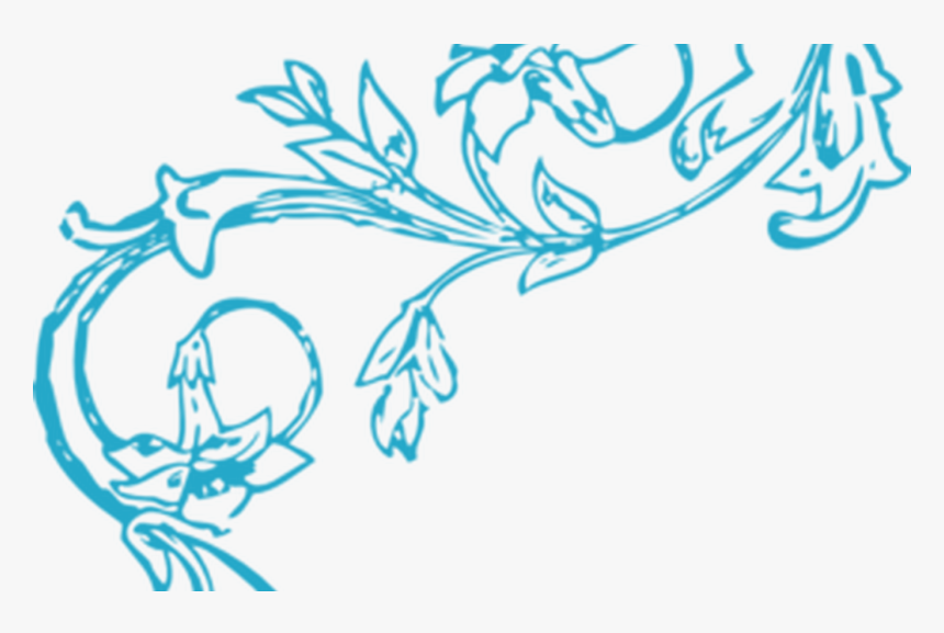 Transparent Corner Scrollwork Clipart - Brown Border Design Png, Png Download