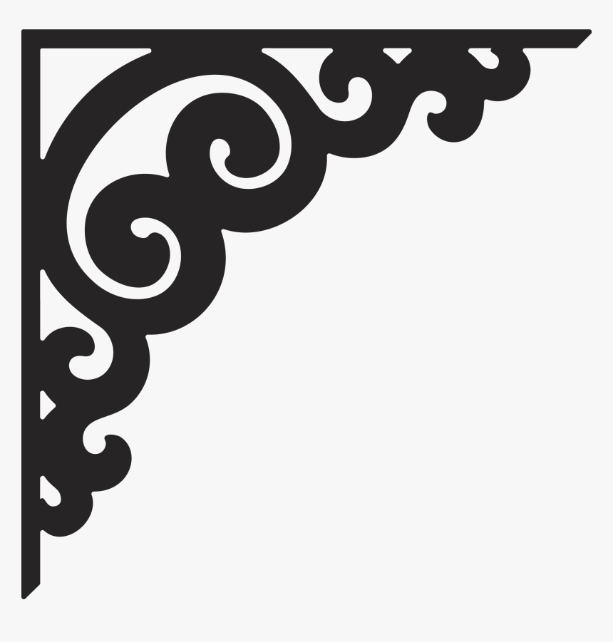 Stencil Stencils, Stencil Art, Stencil Patterns, Stencil - Corner Clip Art Black And White, HD Png Download