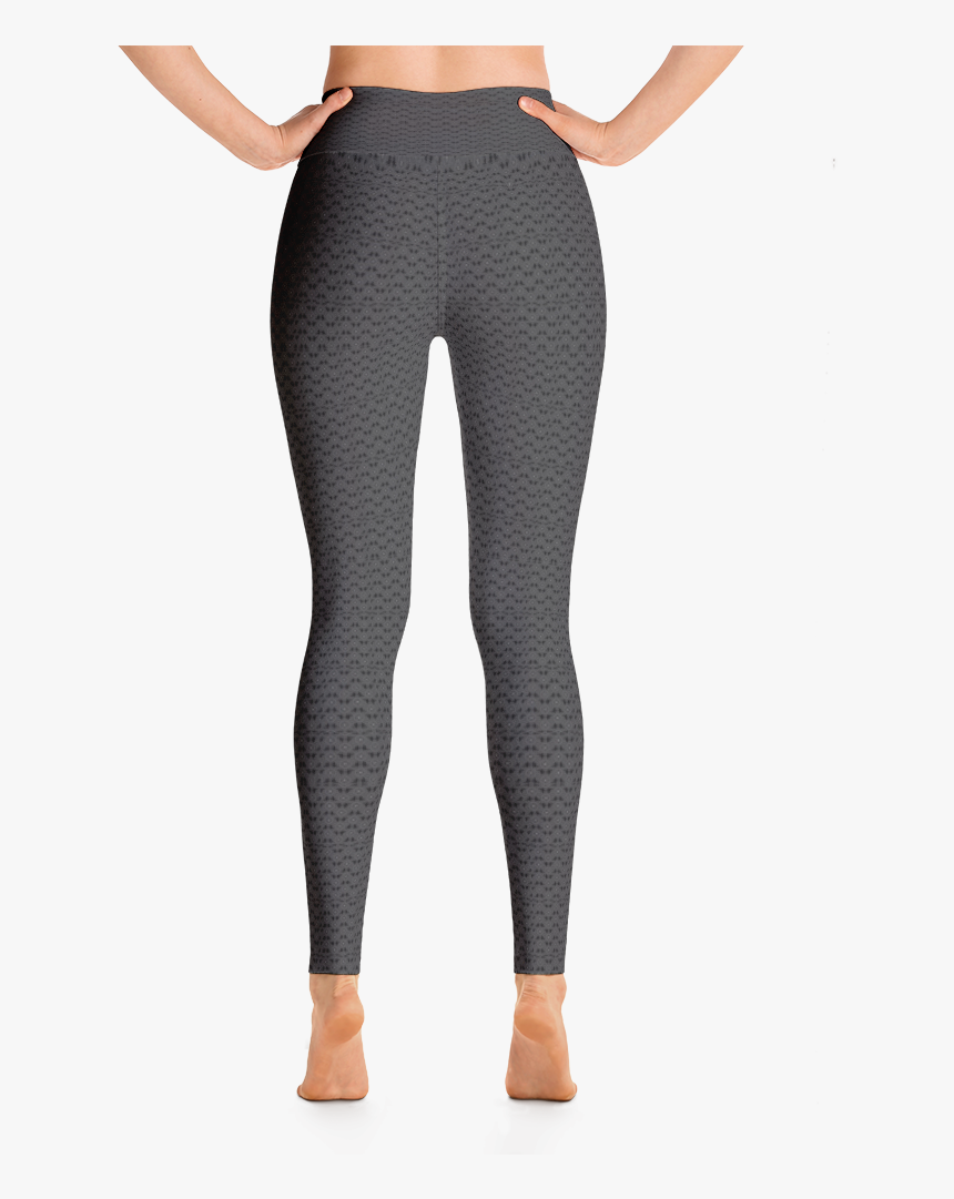 Vintage Black Lace Pattern Leggings - Leggings, HD Png Download