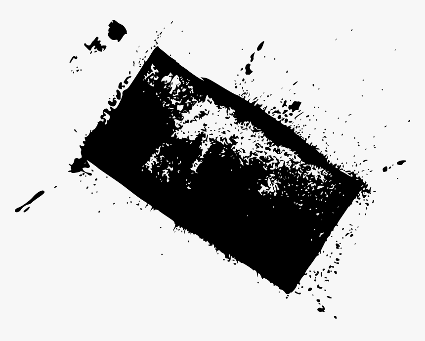 4 Grunge Rectangle Stamp Splatter Vol - Illustration, HD Png Download