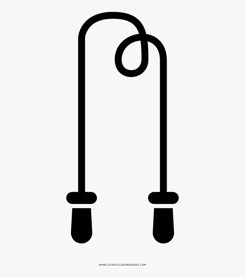 Jump Rope Coloring Page, HD Png Download