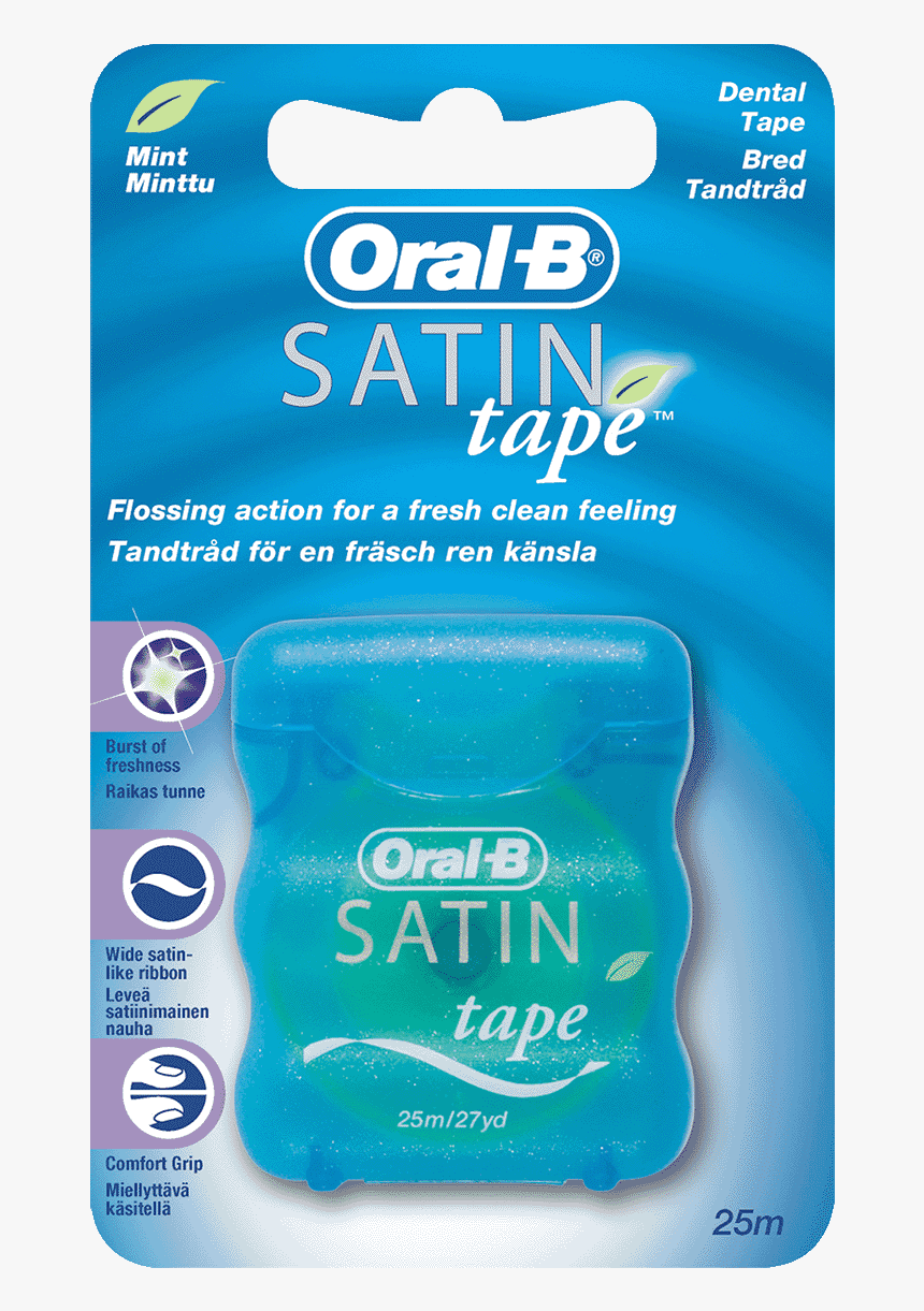 Oral-b Satin Tape - Oral B Satin Floss Tape, HD Png Download
