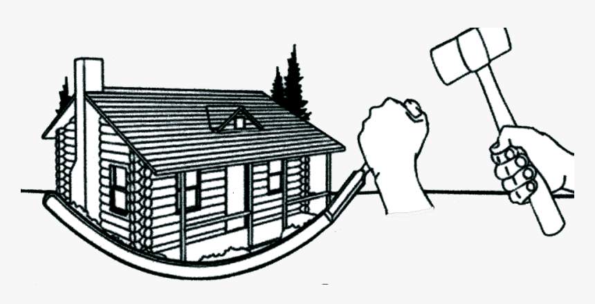 Hut Clipart Log House - Log Homes Logo, HD Png Download