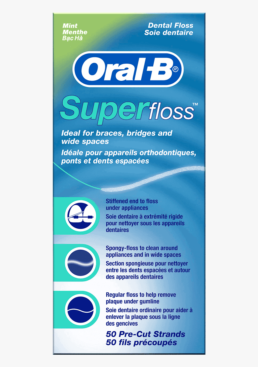 Oral-b Super Floss - Oral B Super Floss, HD Png Download