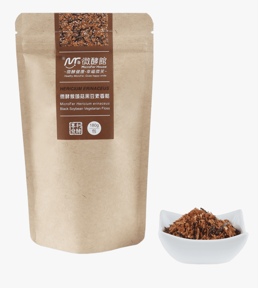Microfer® Hericium Erinaceus Black Soybean Vegetarian - Paper Bag, HD Png Download