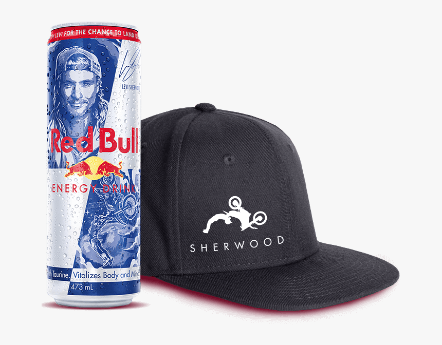 1 X Levi Sherwood Can - Levi Sherwood Red Bull Can, HD Png Download