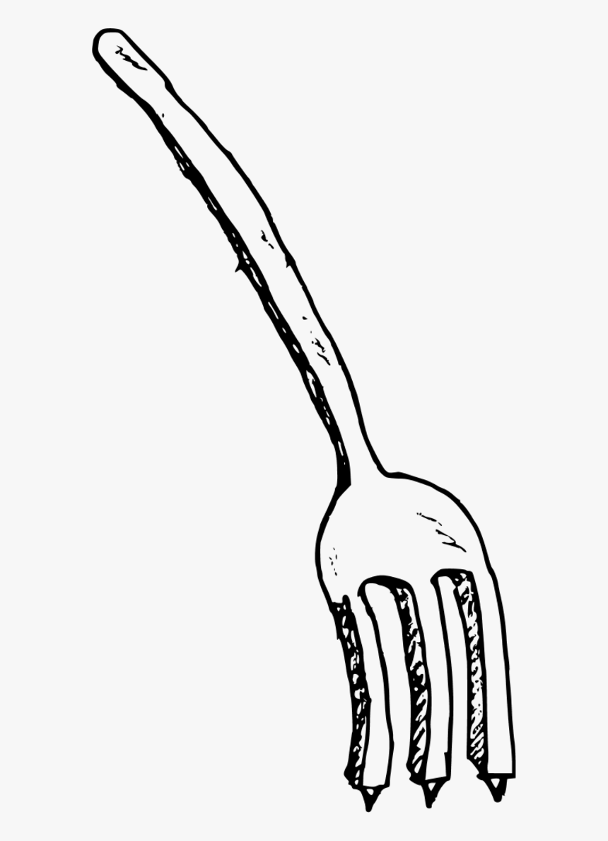 Fancied Clipart Fork - Folk Black And White, HD Png Download