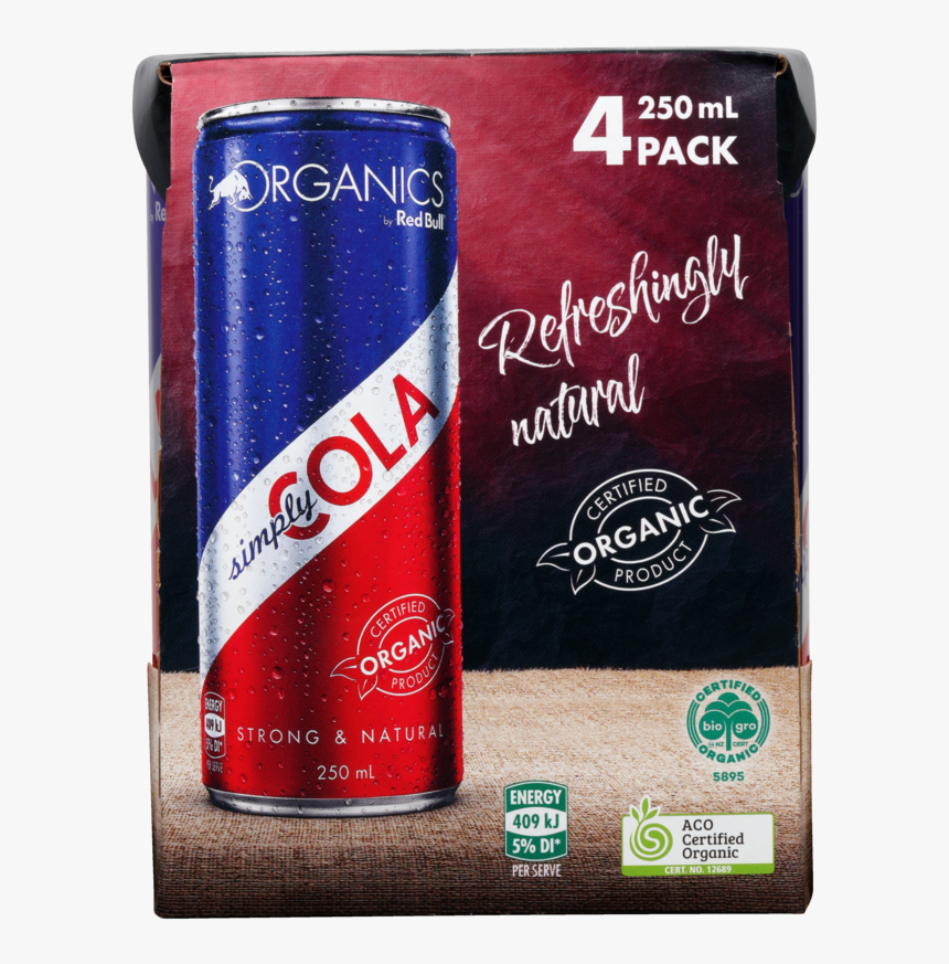 Red Bull Organics Simply Cola, HD Png Download
