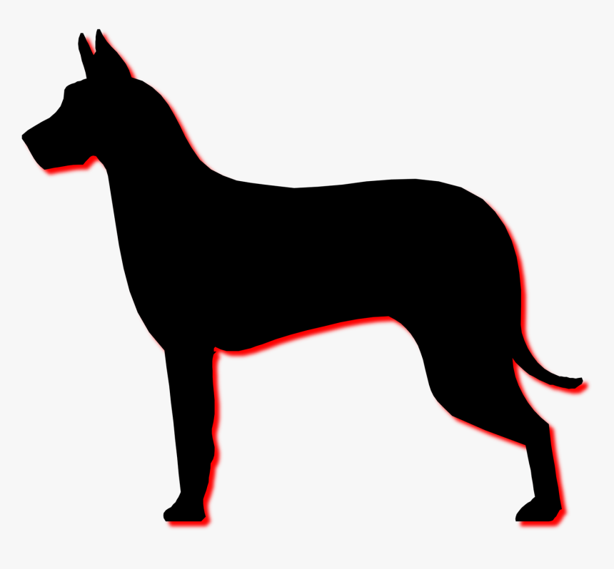 Dobermann Miniature Pinscher Boxer Puppy Silhouette - Great Dane Silhouettes Png, Transparent Png
