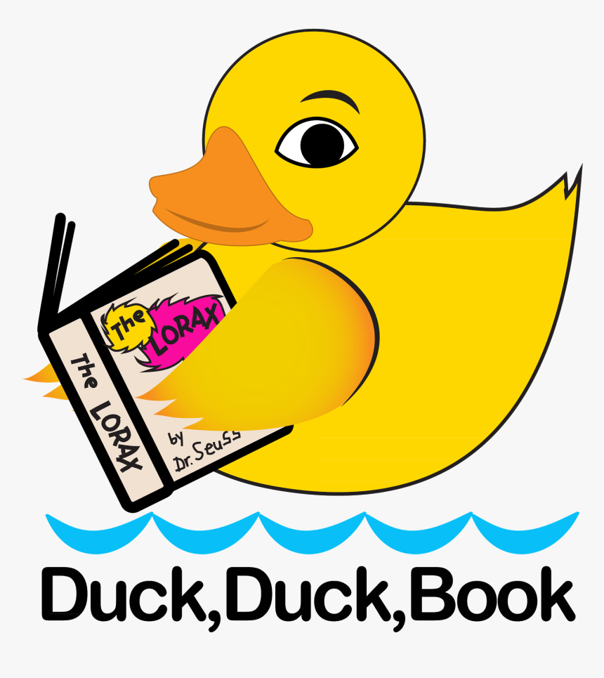 Cartoon Duckling Reading Book, HD Png Download