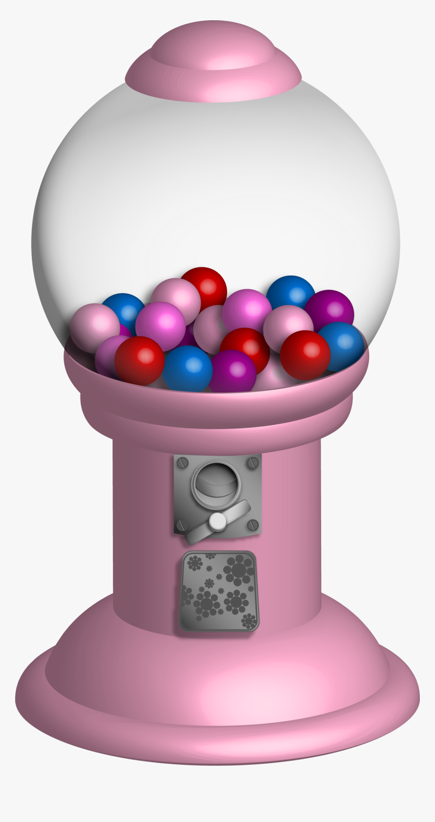 Bubble Gum Machine Transparent Clipart , Png Download - Pink Bubble Gum Machine, Png Download