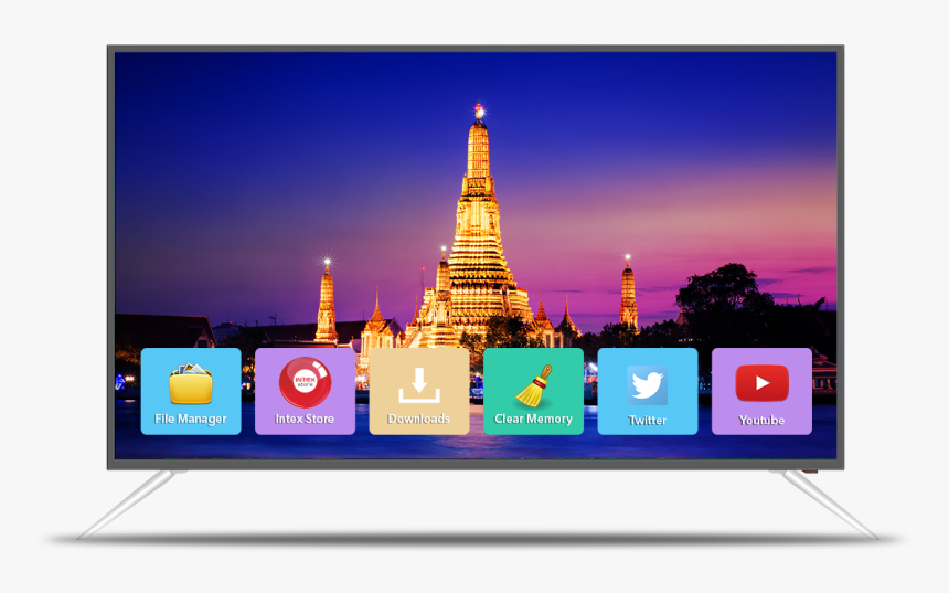 Intex Led-sh4004 Smart Tv - 40 Inch Intex Led Tv, HD Png Download