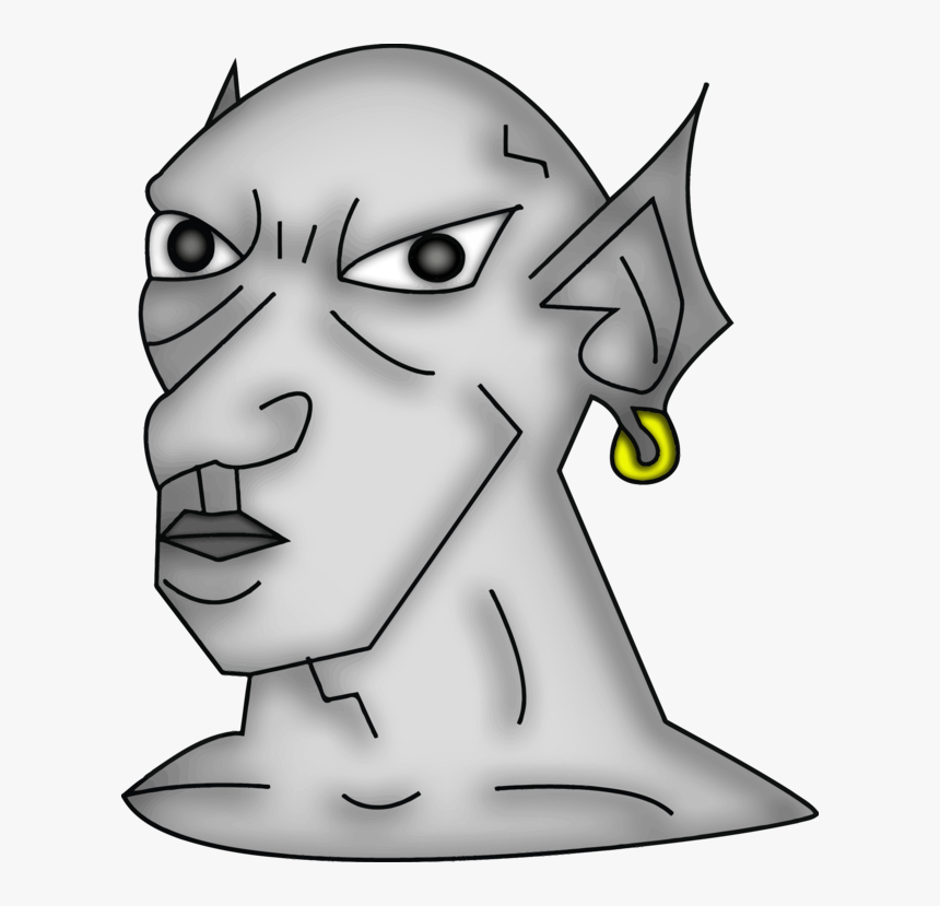 Art,monochrome Photography,headgear - Goblin Mixed With An Elf, HD Png Download