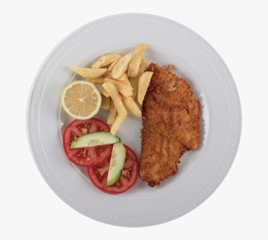 Escalope Con Papas Fritas - Fish And Chips, HD Png Download