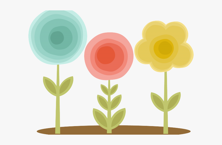 Blue Flower Clipart Blue Jasmine - Group Of Flowers Clipart, HD Png Download