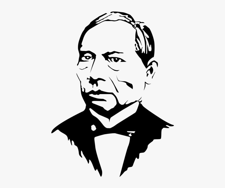 Benito Juarez, Stencil, Drawing, Praiseworthy, Mexican - Preparatoria Mexico San Marcos, HD Png Download