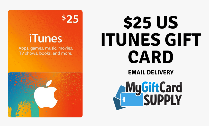 Itunes Gift Card 25$ - Itunes 25$, HD Png Download