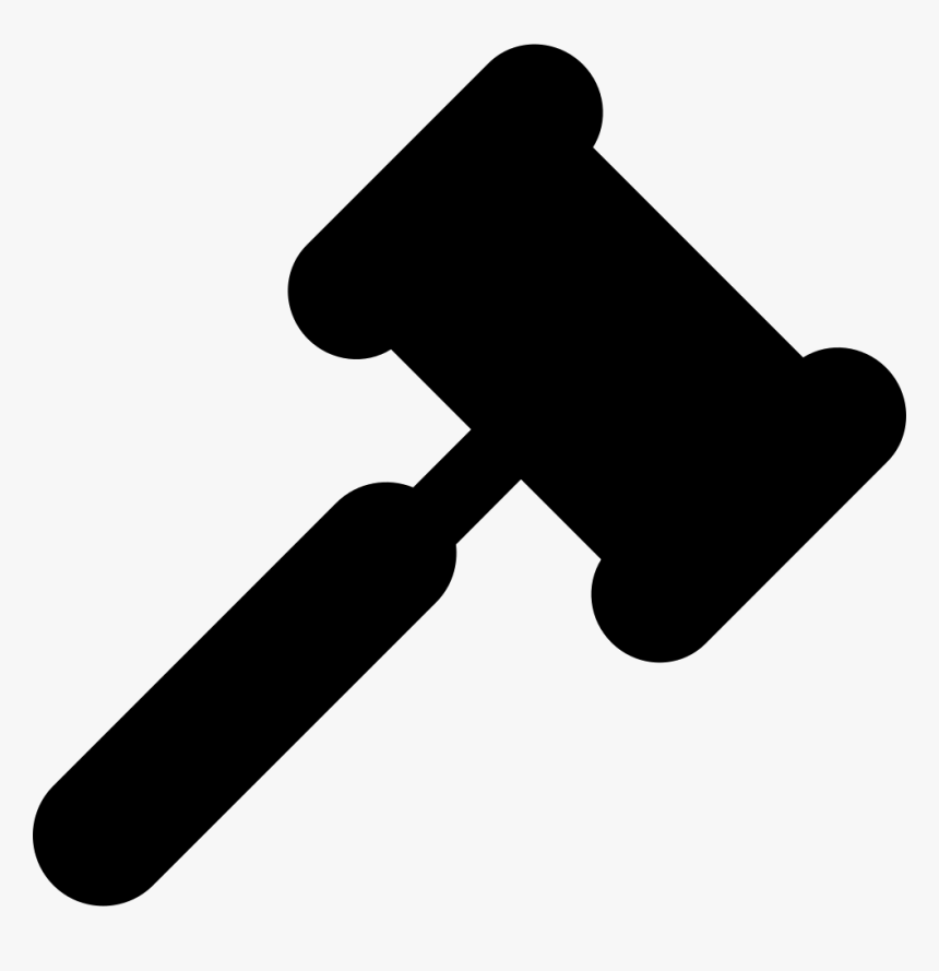 Transparent Mallet Png - Hammer Icon Black, Png Download