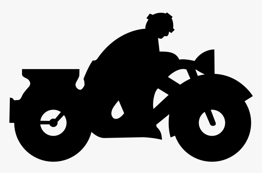Filesinnbild Kraftrad - Motorcycle Silhouette Clipart, HD Png Download