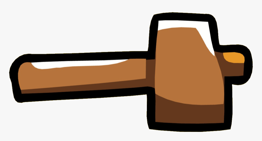 Transparent Mallet Clipart - Scribblenauts Hammer, HD Png Download